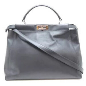 Fendi Peekaboo Monster Bag Bugs Business Leather Black